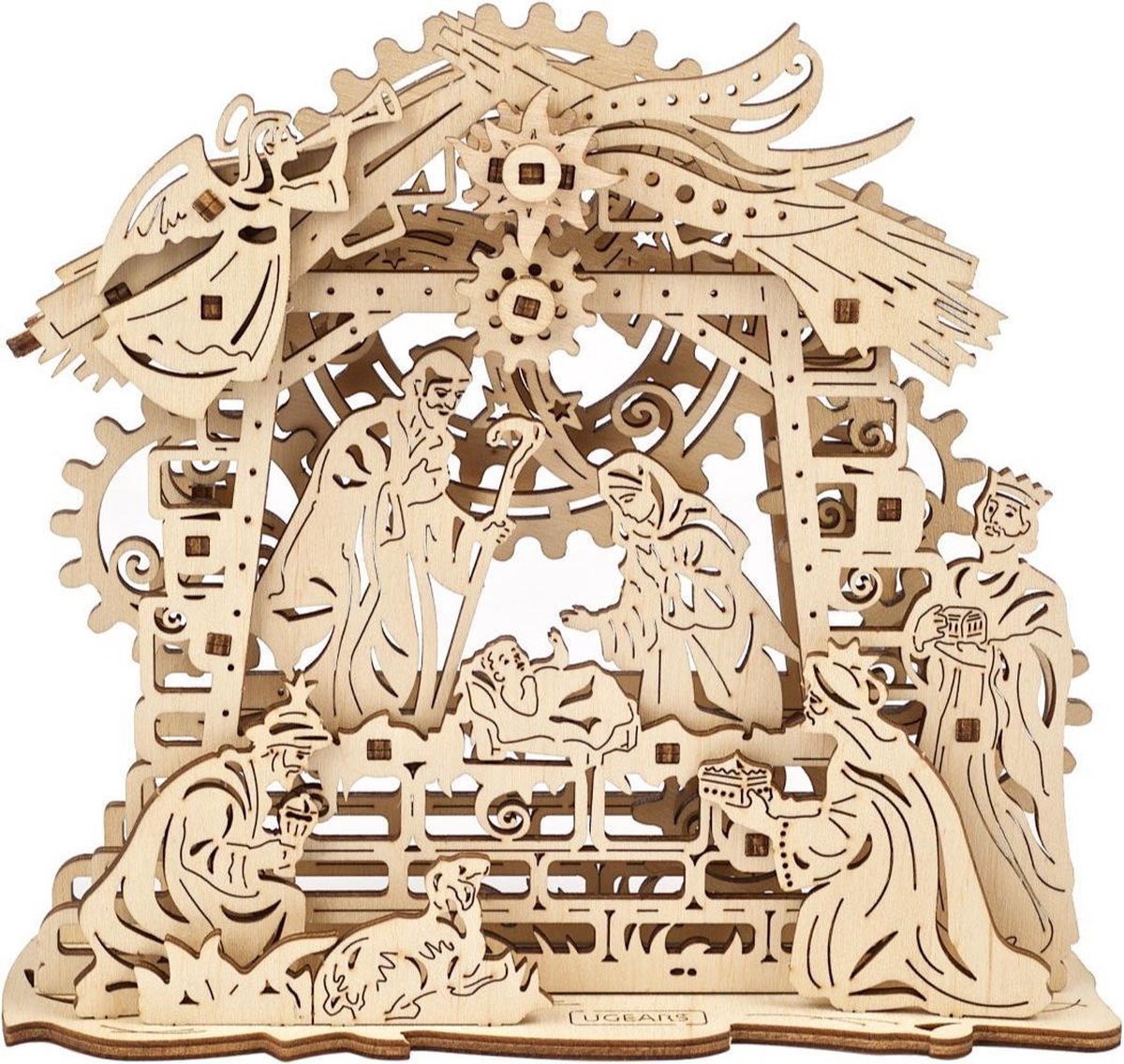 UGears modelbouw hout kerststal