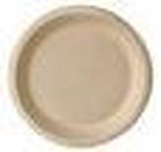 Bord suikerriet Pure 23cm natural/pk50