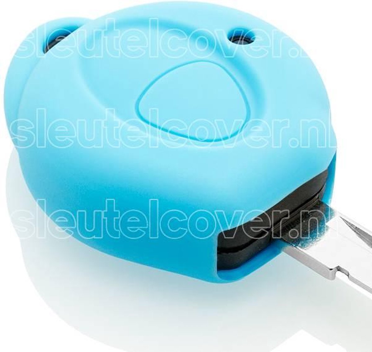 Peugeot SleutelCover - Lichtblauw / Silicone sleutelhoesje / beschermhoesje autosleutel