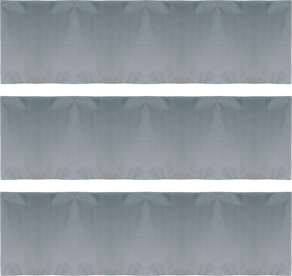 Tafelloper 50x140cm donkergrijs - set 3 stuks