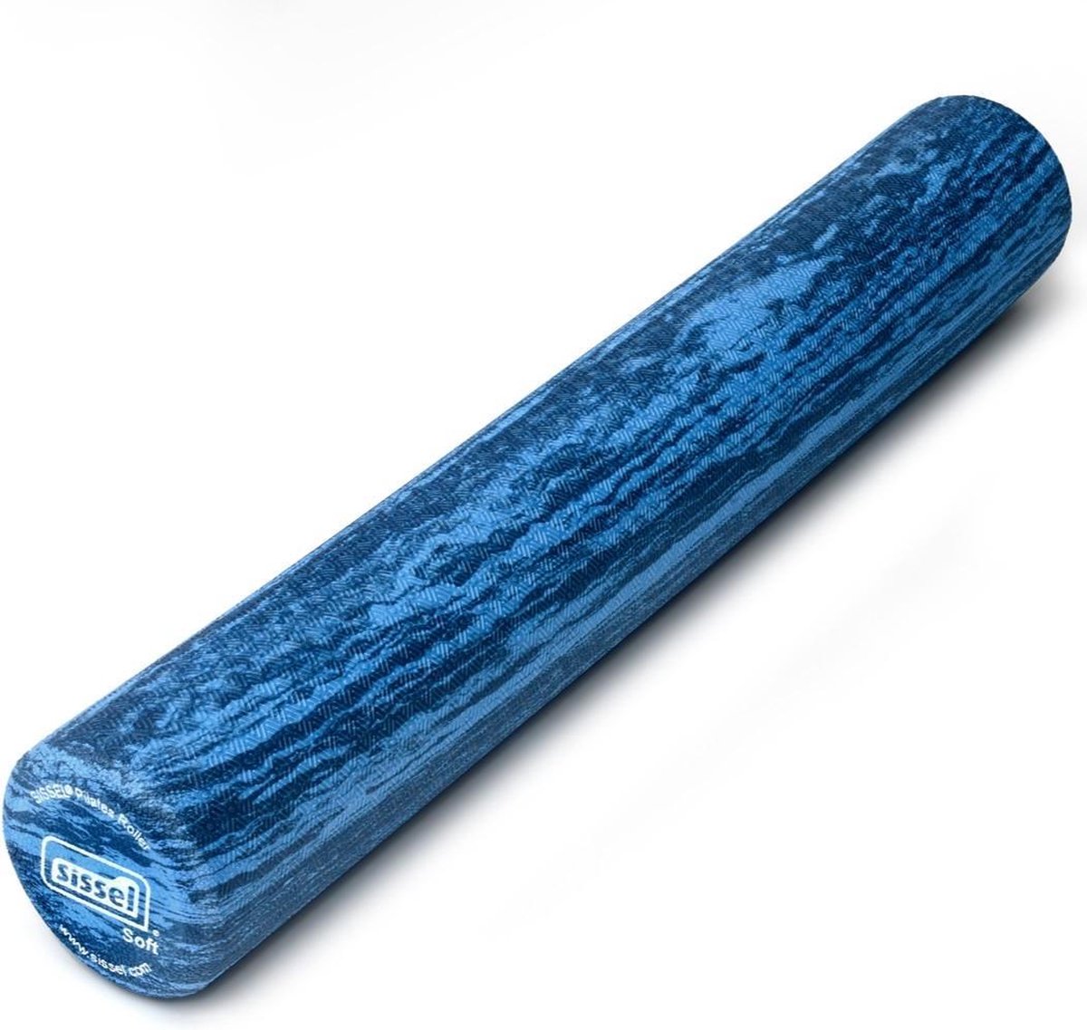 SISSEL Pilates Roller Pro Soft 90 cm blauw gemarmerd - SIS-310.015