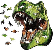 Luminero™ Houten Dinosaurus Jigsaw Puzzel - A3 Formaat Puzzel - Unieke 3D Puzzels - Huisdecoratie - Wooden Puzzle - Volwassenen & Kinderen