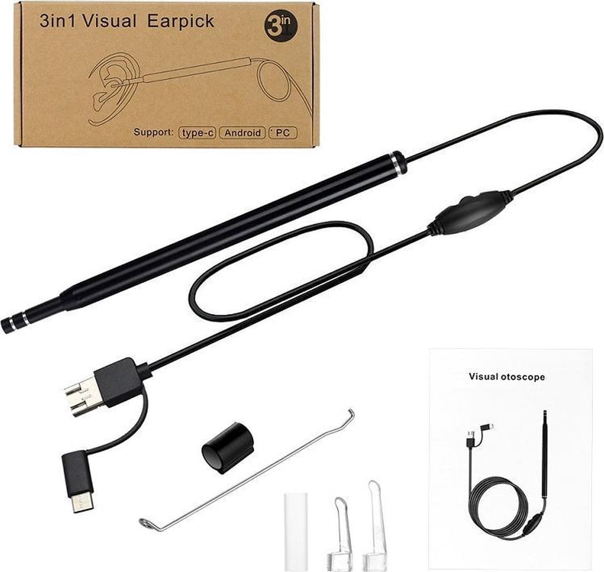 Endoscoop Camera Voor Smartphone - Inspecticamera Micro Camera voor Keel Neus Oor - Moeilijk bereikbare plekken - 5