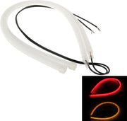 2 STKS 12V 30 cm Auto Dagrijverlichting Zacht Artikel Lamp (Geel Licht + Rood Licht)
