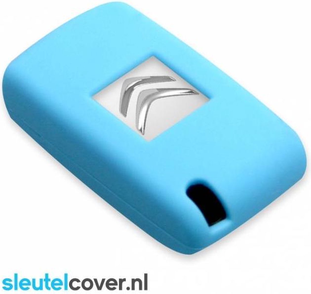 Citroën SleutelCover - Lichtblauw / Silicone sleutelhoesje / beschermhoesje autosleutel