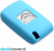Citroën SleutelCover - Lichtblauw / Silicone sleutelhoesje / beschermhoesje autosleutel