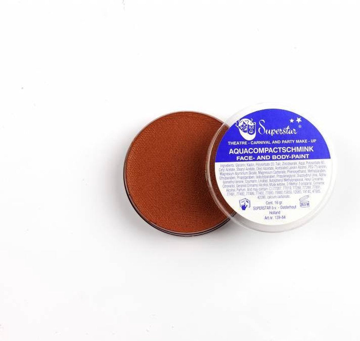 Aqua facepaint 45gr licht bruin