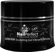 NailPerfect LED/UV Sculpting Gel Vibrant White 14gr - Nagel Verlenging
