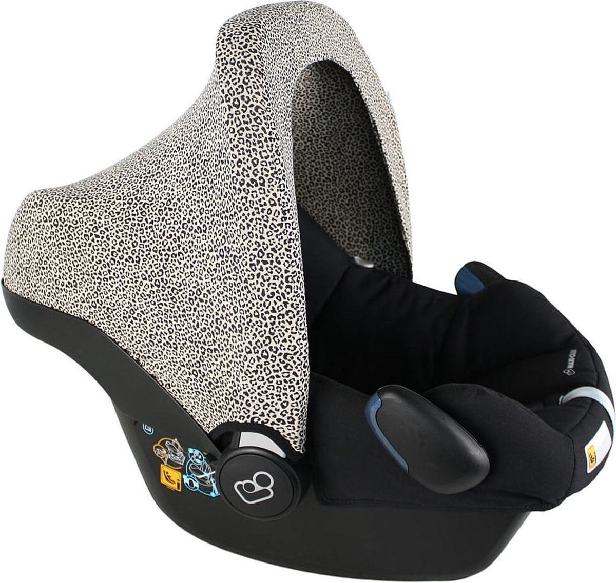 Ukje Zonnekap voor Maxi-Cosi Cabriofix Pebble – UV 50+ - Zand luipaard