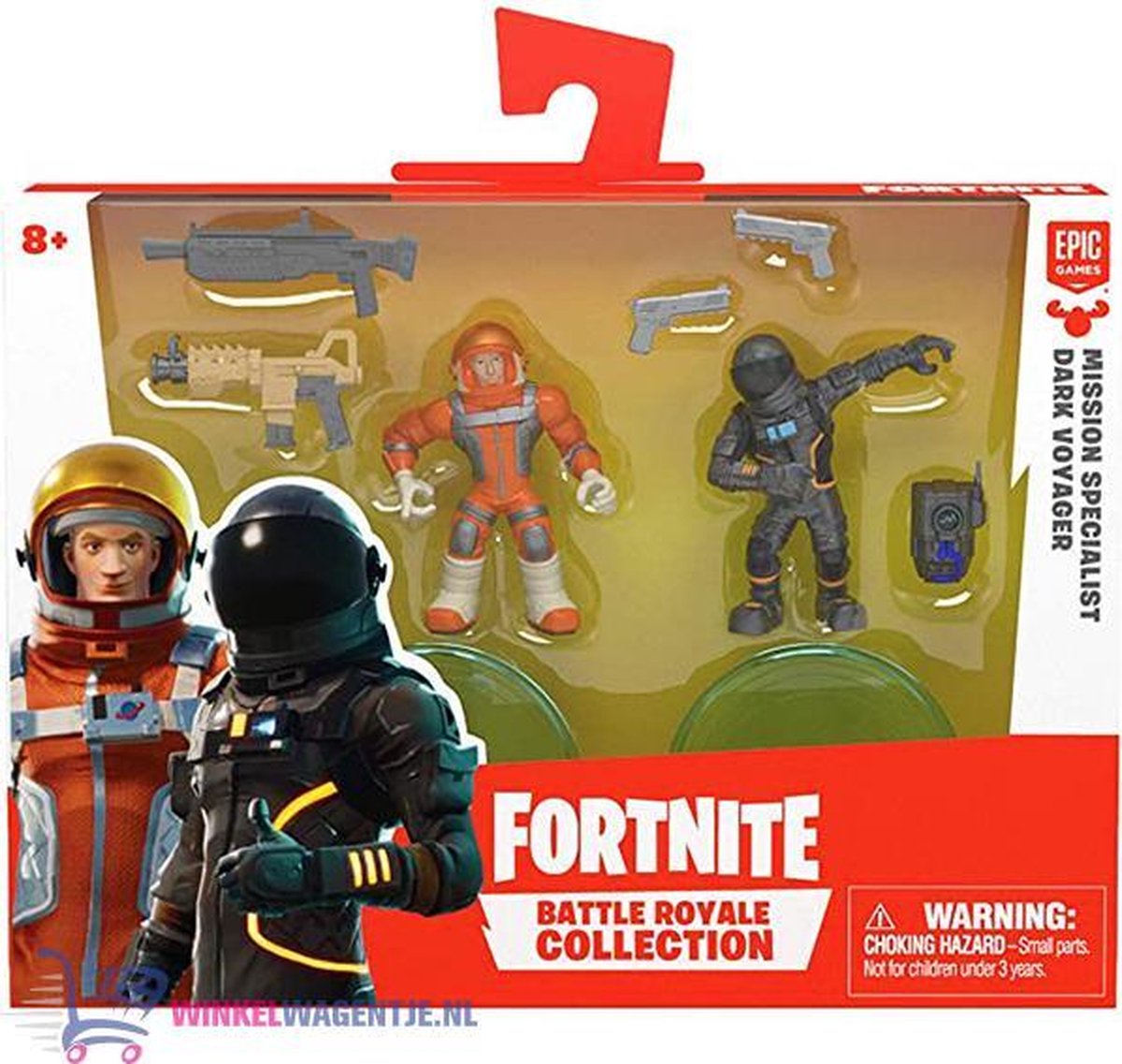 Fortnite Battle Royale Collection - Duo Pack Mission Specialist & Dark Voyager | Speelgoed Speelfiguur Actiefiguur voor kinderen