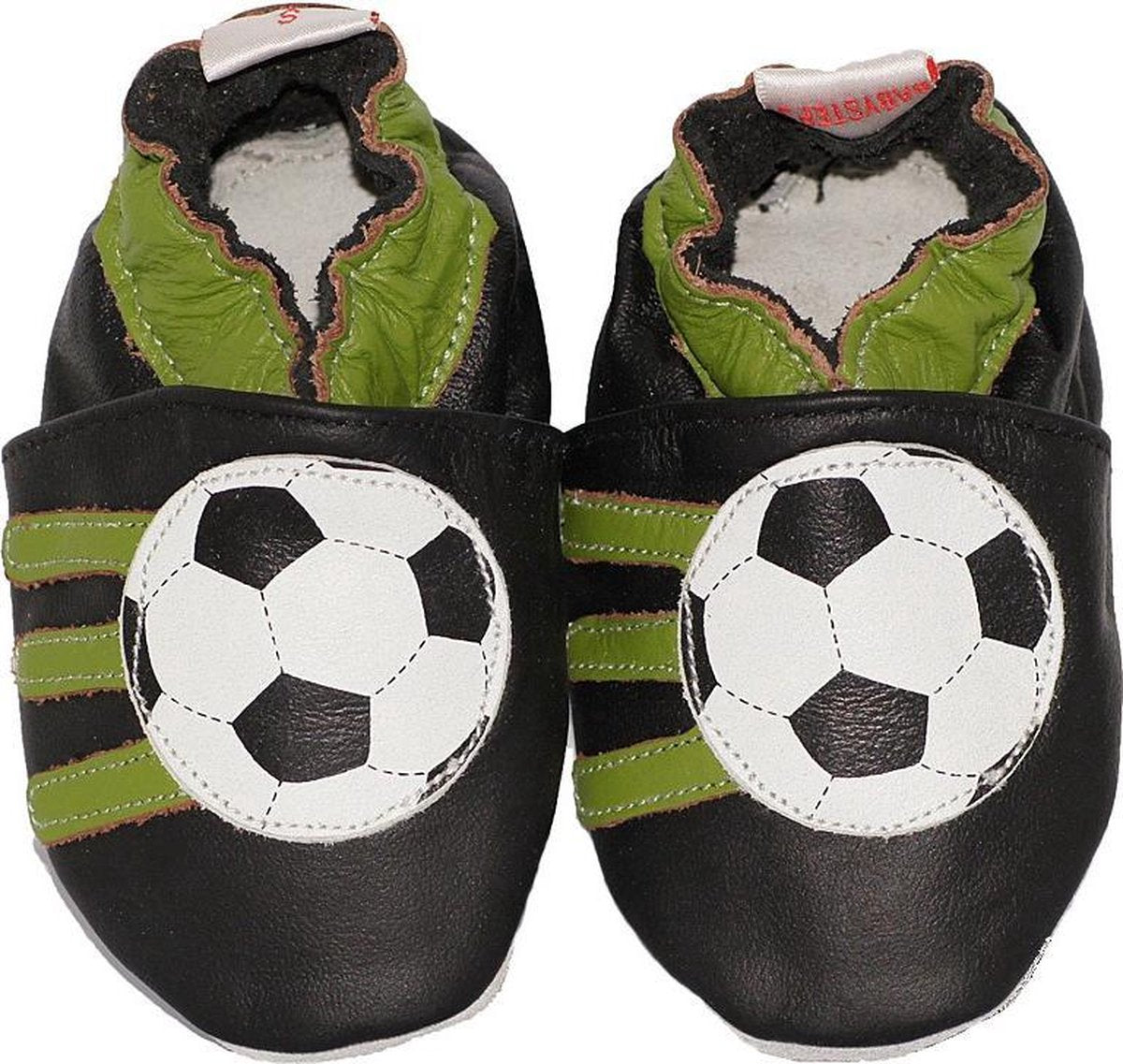 BabySteps slofjes Black soccer maat 18/19