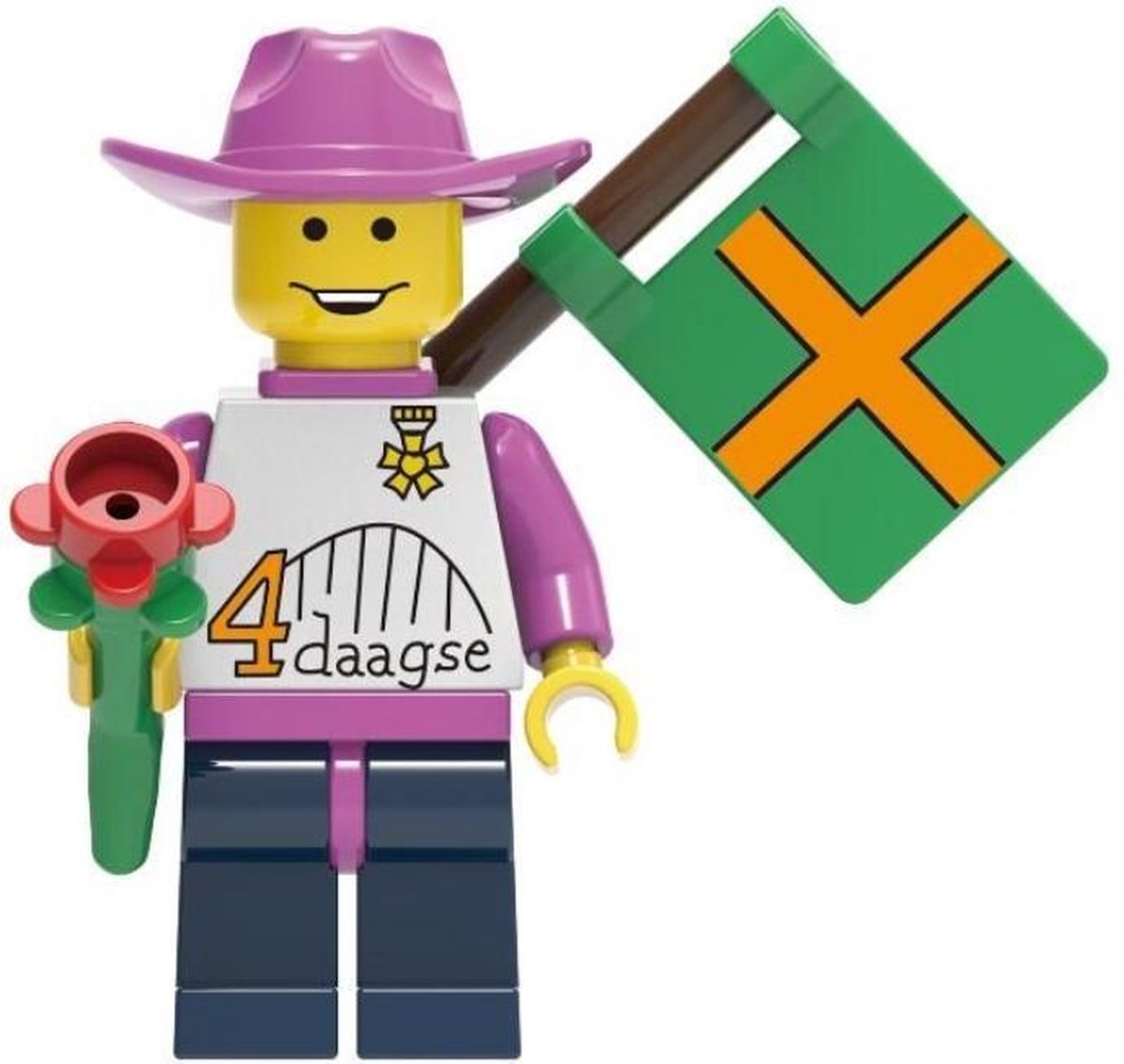Nijmeegse 4-Daagse poppetje roze woensdag editie