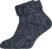 Homepads huissokken wol - blauw gemêleerd -  Maat: 39-42