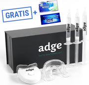 Adge - Tandenblekers - Tandenbleekset - Incl. Teeth Whitening Strips + Wipes - Wittere Tanden - Tandenblekers - Tanden Bleekset - Zonder Peroxide - Special Edition