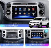 Volkswagen Tiguan 2007-2015 Android 10 navigatie en multimediasysteem Bluetooth USB WiFi 1+16GB