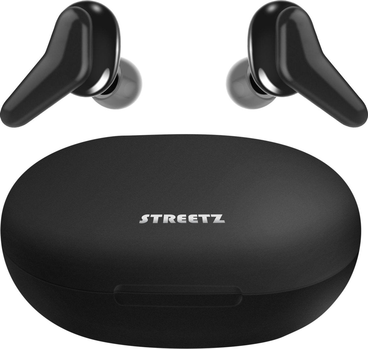 STREETZ TWS-113 Draadloze in-ear oordopjes - Met oplaadcase - Zwart
