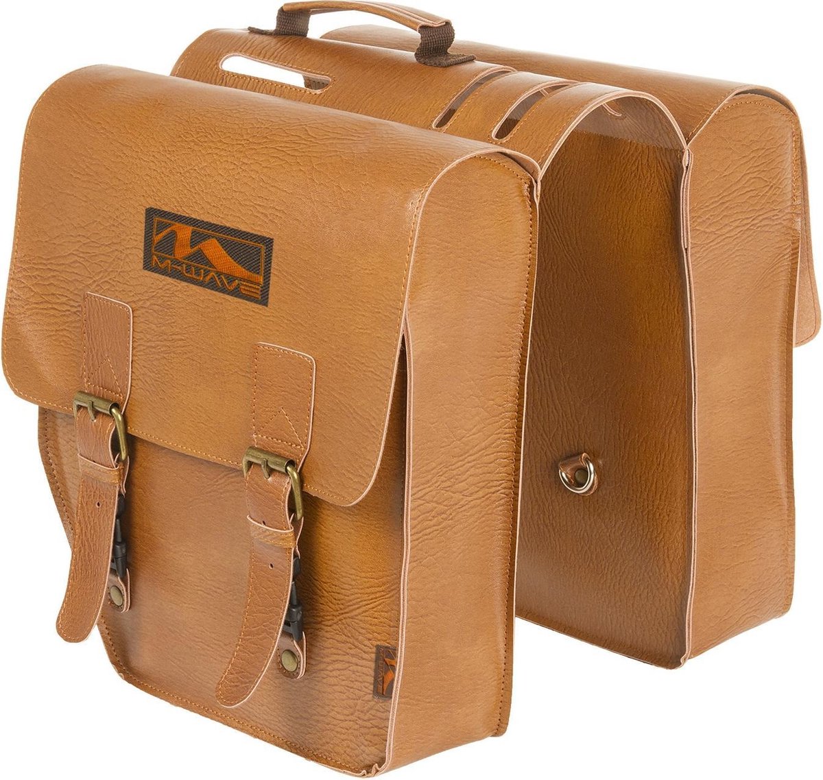 M-wave Dubbele Fietstas Amsterdam Double 15l Bruin