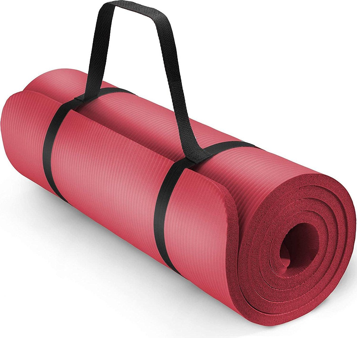 Yoga mat Rood 1 cm dik