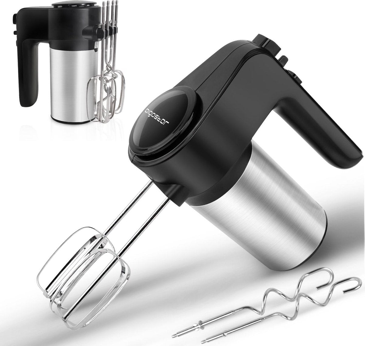 Aigostar Hanson 30LYM Handmixer - 300 Watt - Zwart