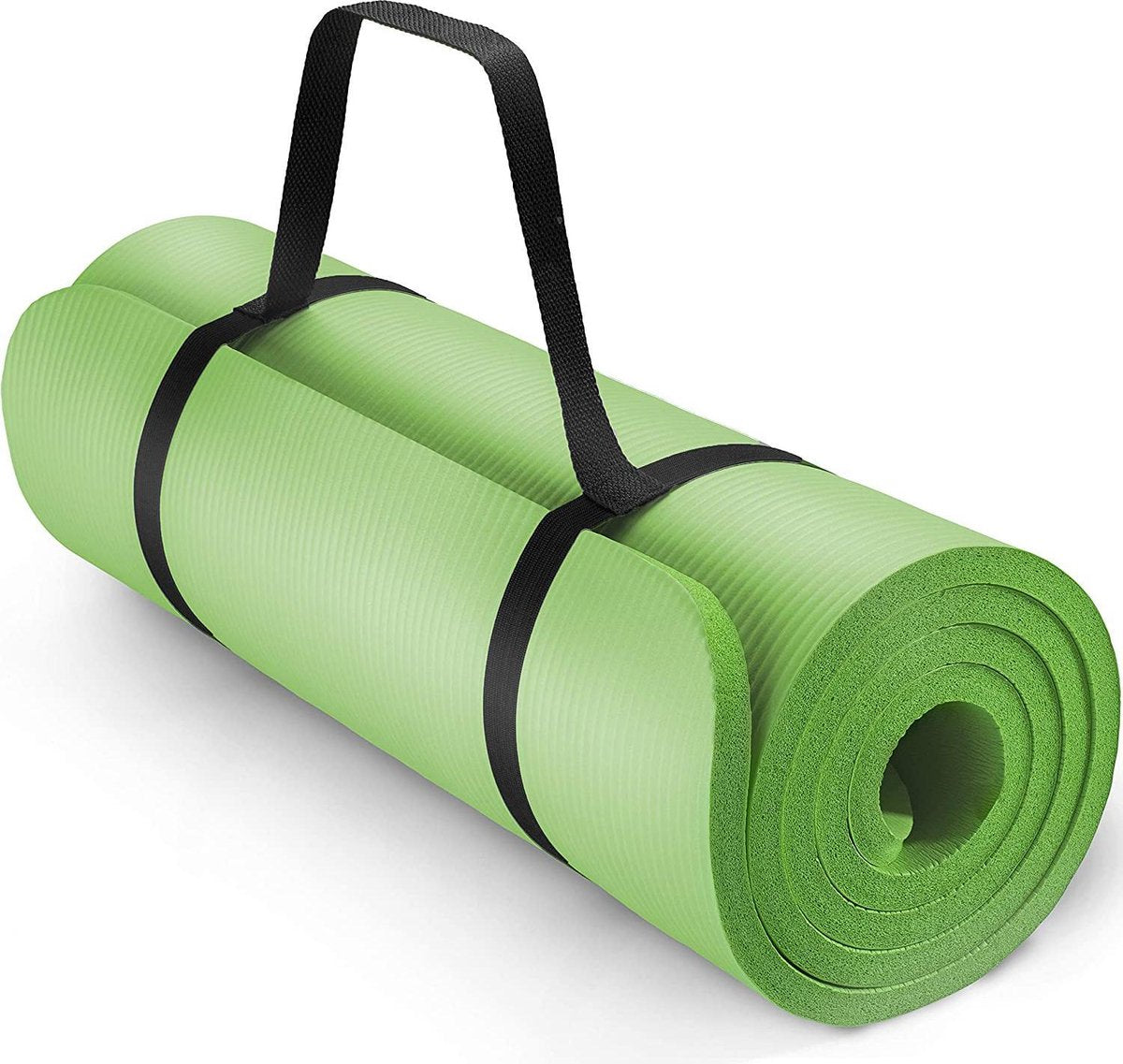 Yoga mat lichtgroen 1 cm dik