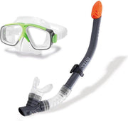 Duikbril compleet met snorkel - Intex - Polycarbonaat lens voor extra veiligheid.- Hypoallergeen -Zacht PVC rand voor comfortabele pasvorm - Gemakkelijk verstelbaar door hoofdband - Gemaakt van duurzaam PVC rubber