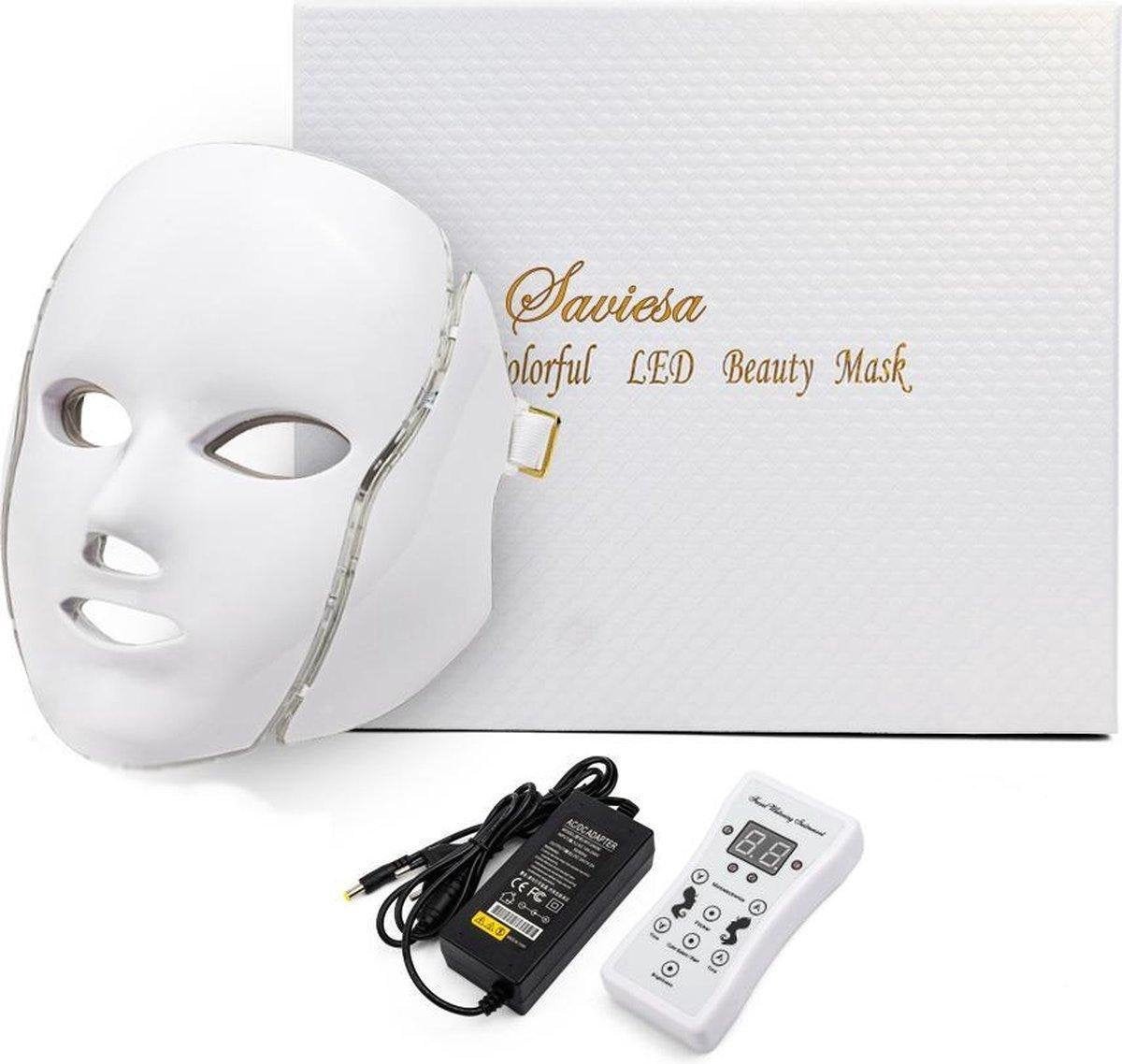 Saviesa Lichttherapie LED Gezichtsmasker Photon Led Gezichtsmasker - Huidverjongingsapparaat