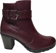 manlisa gesp 7.5 cm haklaarsje W232-7673 bordeaux mt 41
