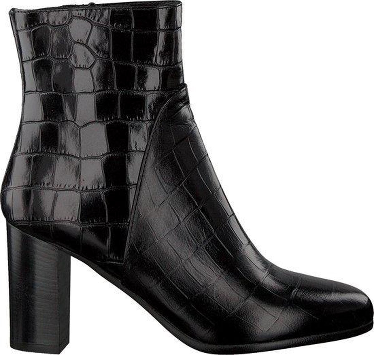 Notre-V Gesia Enkellaarsjes - Enkelboots - Dames - Zwart - Maat 40