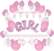 e-Carnavalskleding.nl Feestversiering pakket babyshower meisje | Versiering babyshower feest meisje | Babyshower feestversiering voor een baby feest | Leuk pakket baby meisje met feestartikelen voor de Babyshower Medium