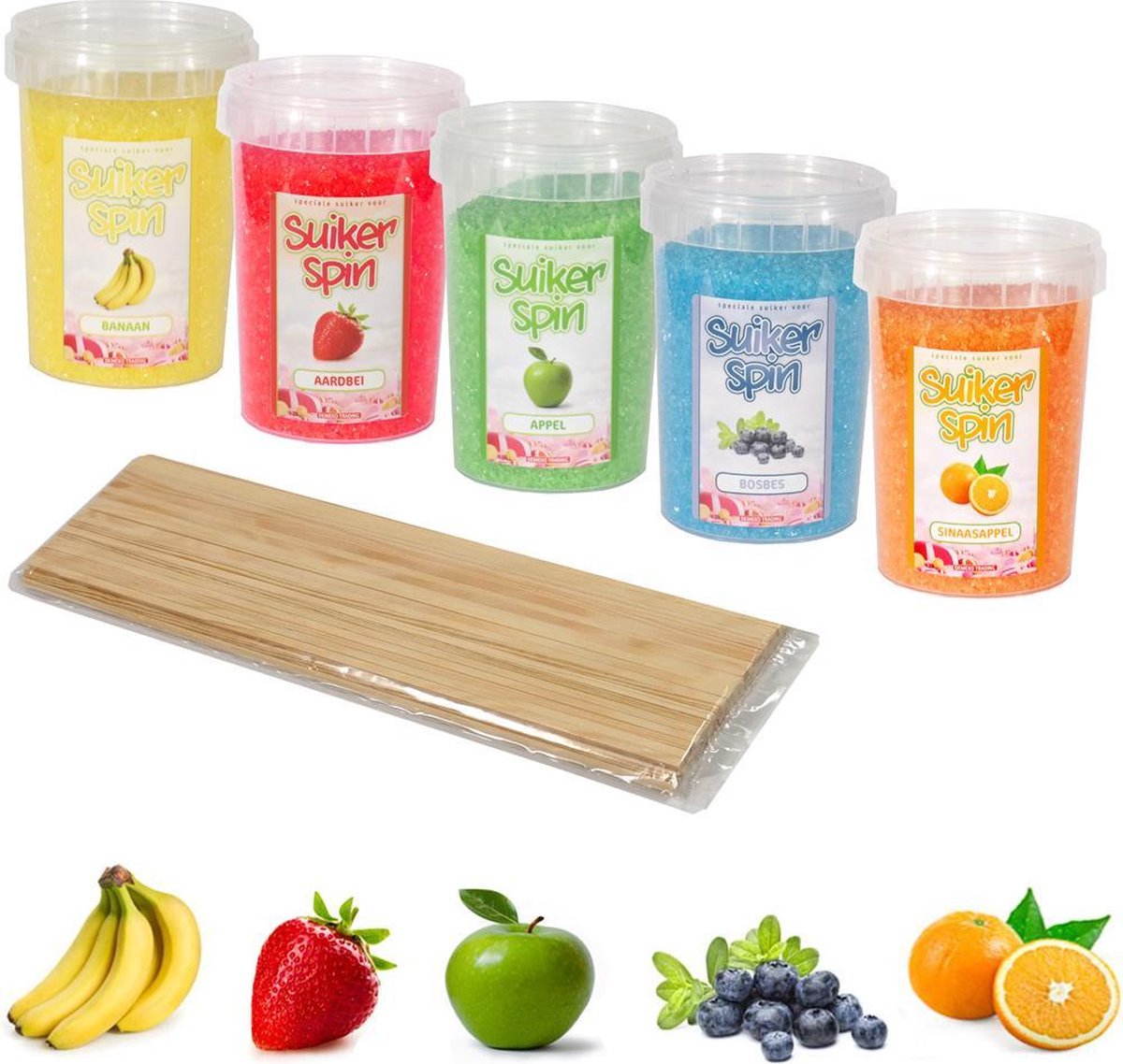 Suikerspinsuiker fruitmix 4