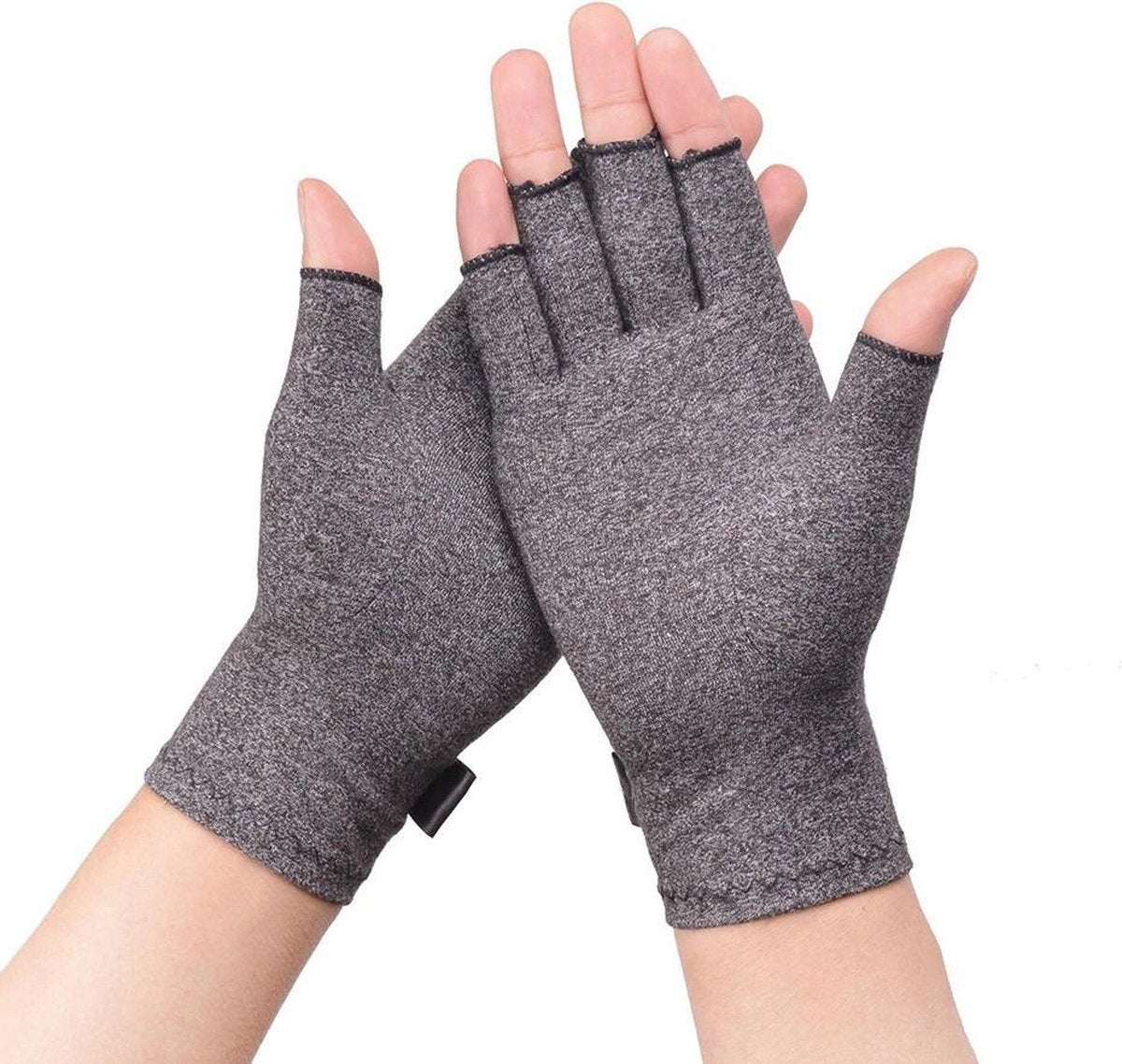 Medicca - Premium - 2 Stuks - Reuma Handschoenen - Artrose handschoenen - Compressie Handschoenen - Reuma - Carpaal Tunnel - Grijs