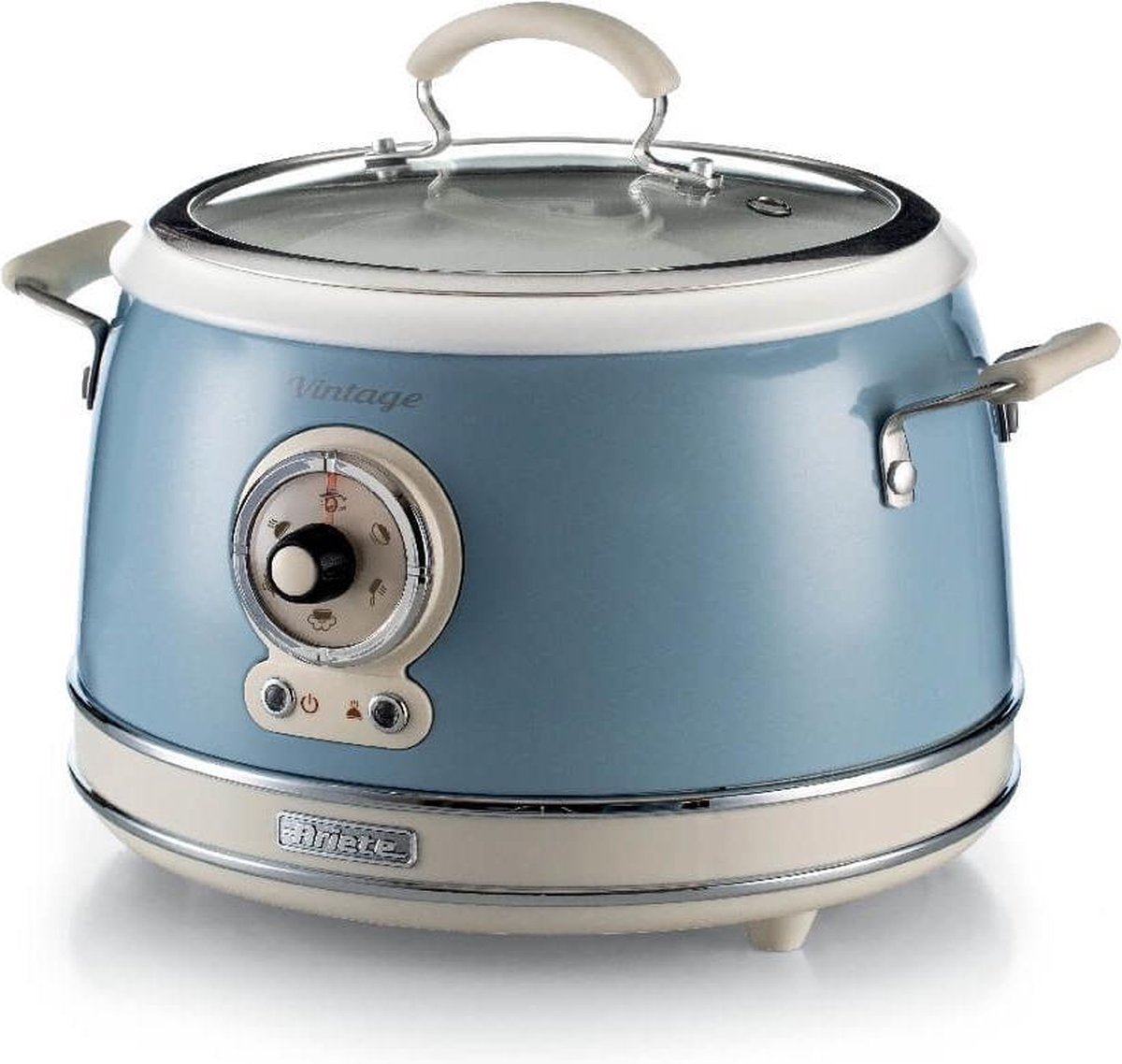 Ariete Retro Slowcooker & Rijstkoker - 3.5 L - Blauw