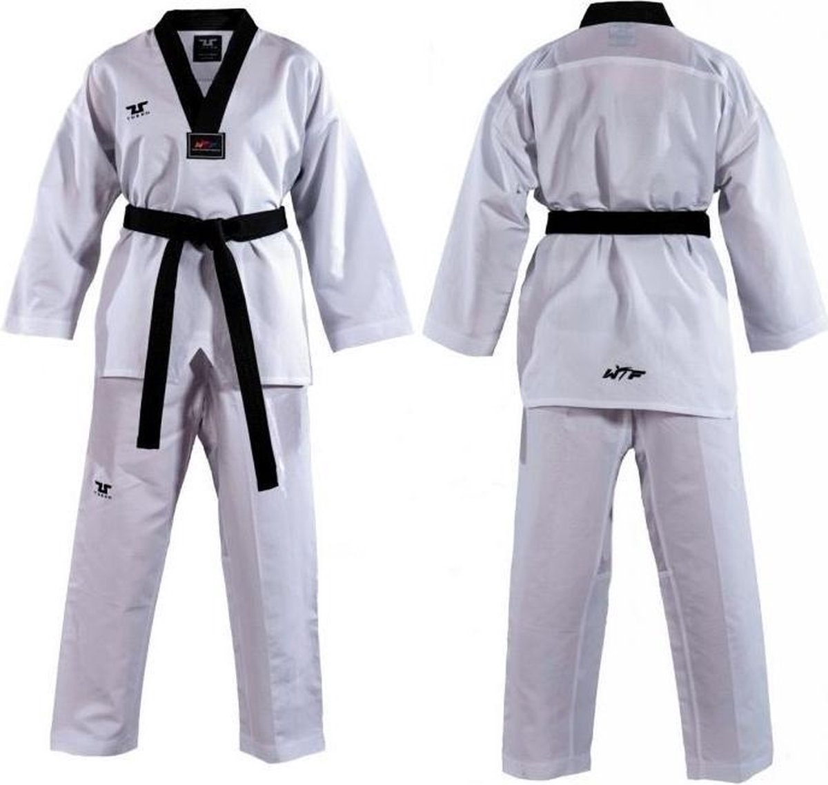 Tusah WT Easy Fit Fighter Dobok Zwart 200cm