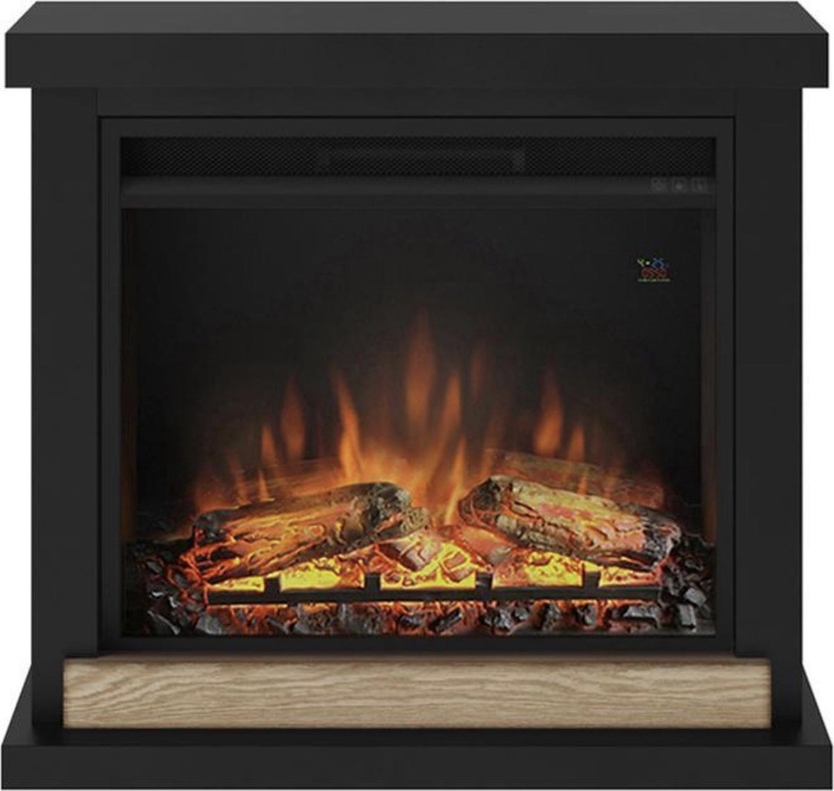 Nancy's Rocky Sfeerhaard - Elektrische Haard - Hout - Zwart - 24