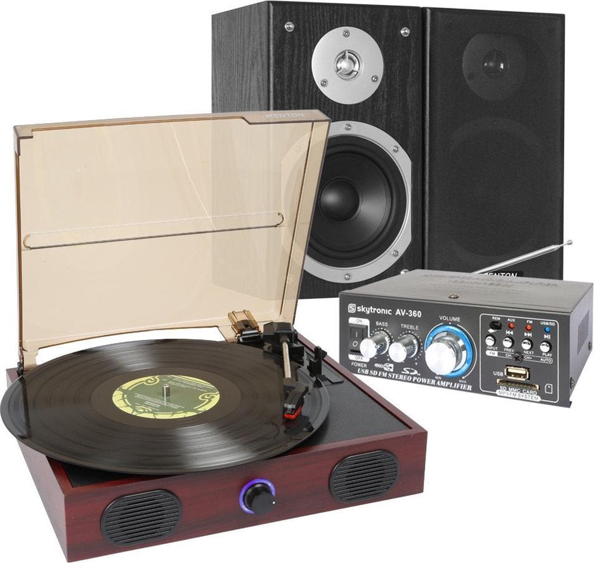 Platenspeler stereo set - Complete set met platenspeler