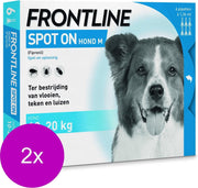 Frontline Spot On 2 Medium Hond Medium - Anti vlooien en tekenmiddel - 2 x 6 pip