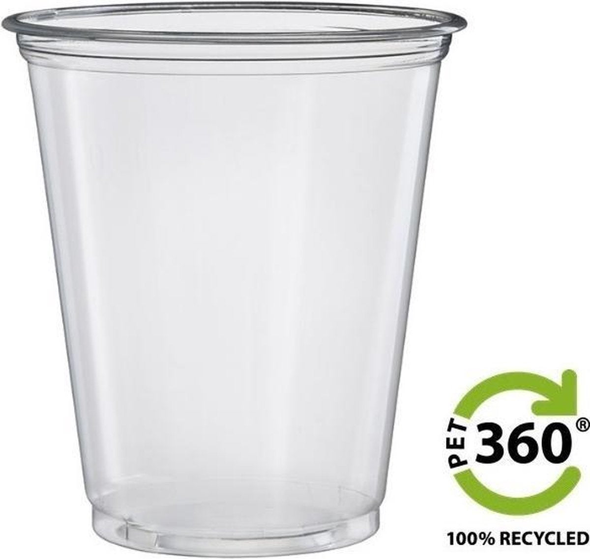 Salad & Smoothiebeker 100 % recycled PET - medium 440cc /12-14oz - 1.000 stuks