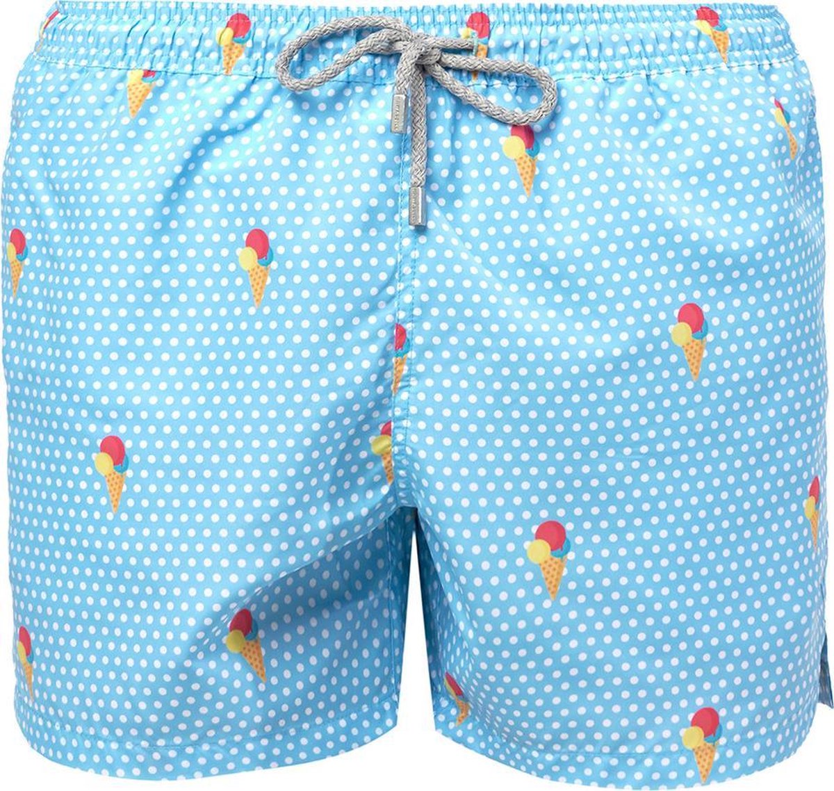 ICE CREAM Sneldrogende Zwembroek Heren met Mesh Binnenbroek en Drie Zakken - Zachte en Comfortabele Zwemshort Heren / Zwembroeken Heren - Waterafstotende Zwembroek Mannen / Herenmode van Premium Stof - Blauw - XL (EU 46)