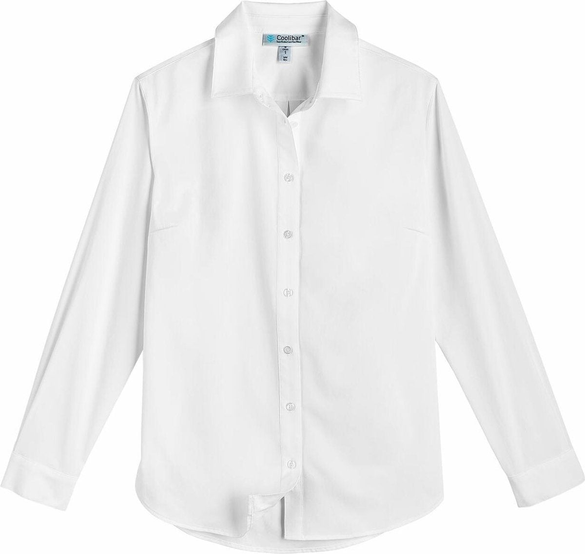 Coolibar - UV-werende Blouse voor dames - Rhodos - Wit - maat S