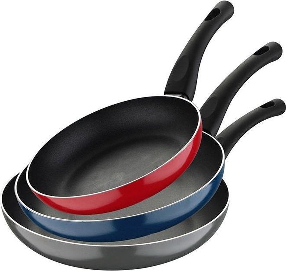 Bergner Koekenpannenset - Jumpy - veelkleurig- 20-24 en 28cm