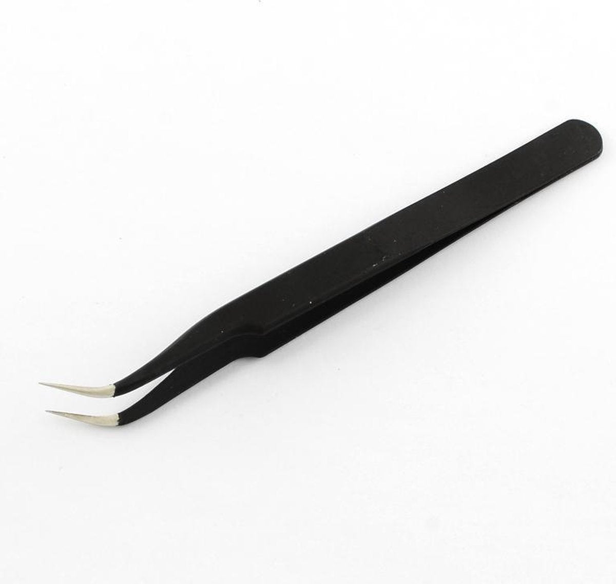 Pincet stainless steel zwart 12.1 cm x 0.9 cm