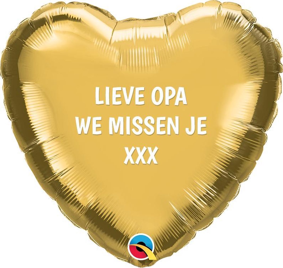 STAYSAFE Hart Goud "Lieve Opa We missen je"