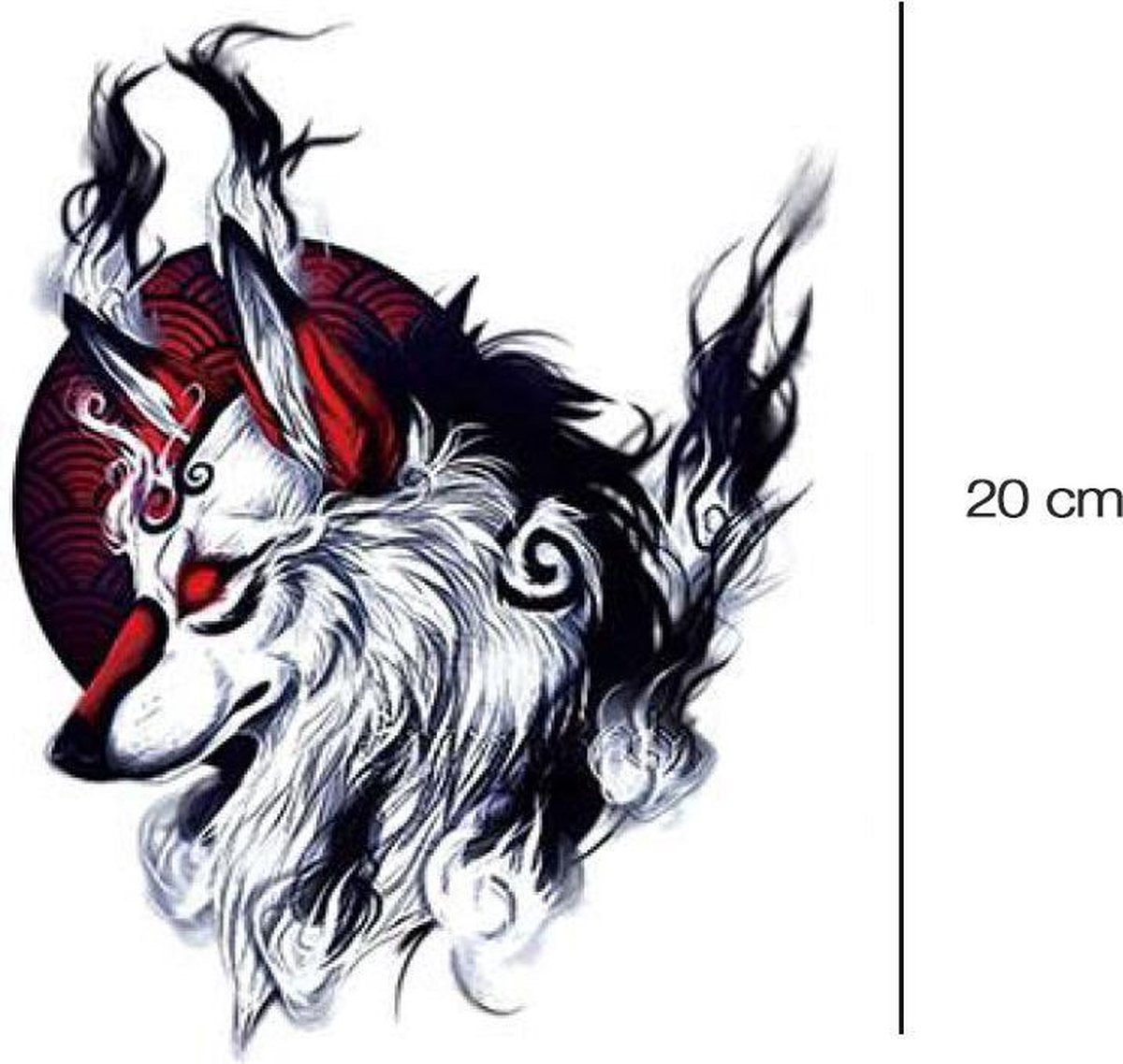 Fantasy Wolvenkop Neptattoo