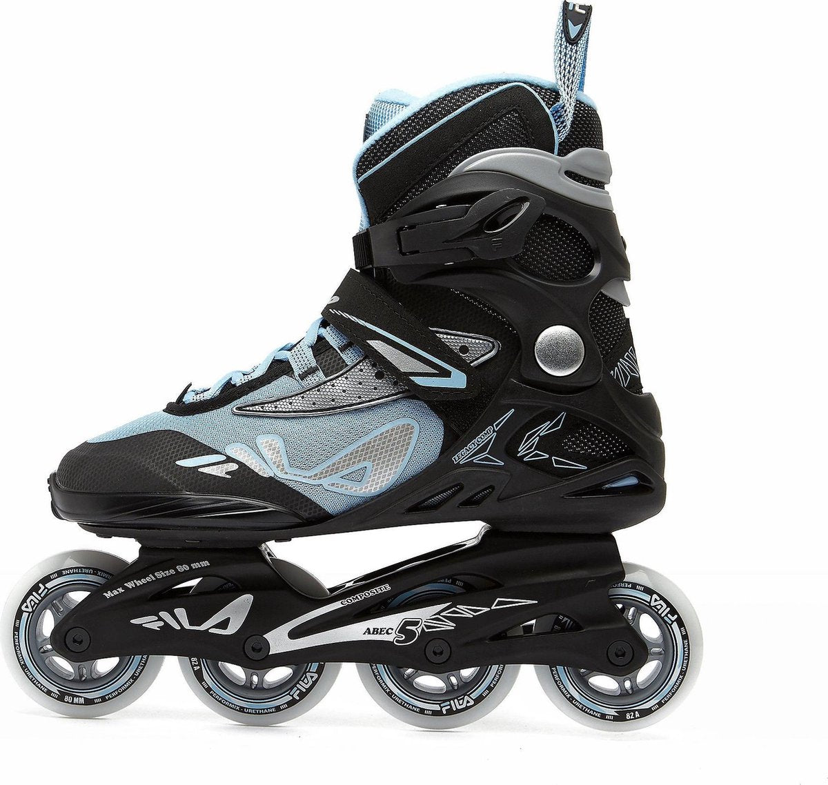 Fila Legacy Skeelers / Inline Skates - Abec 5 - Zwart / Blauw - Dames - Maat 37