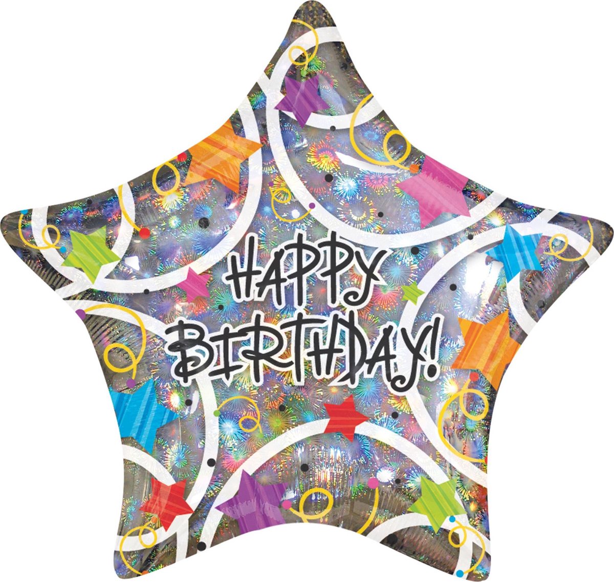 Anagram Folieballon Happy Birthday Star 20