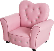 HOMdotCOM Kinderzetel Princess Minisofa hartvormig roze