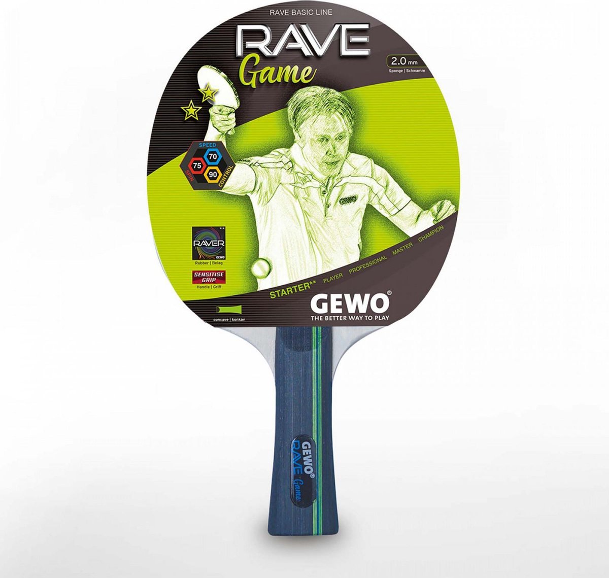 Gewo  Tafeltennis Bat Rave Game