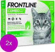 Frontline Combo Spot On Kat - Anti vlooien en tekenmiddel - 2 x 6 pip