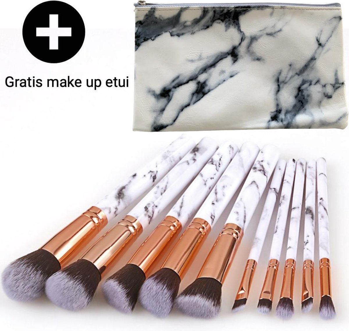 Luxe Make Up Kwasten Set - Make Up Brush - Oogschaduw – Beauty - Foundation Kwast - Poederkwast - Brush - Make Up - Cosmetica - Kwasten Set – Make Up Etui - Make Up Penselen Set – Make Up Set