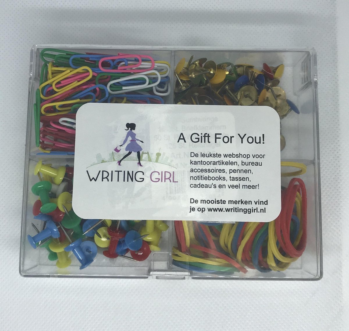 Bureaubakje Alco gevuld - met oa. paperclips